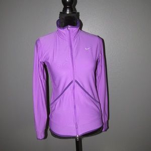 Purple Nike Dri-Fit Running Jacket S
